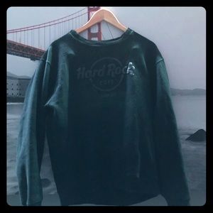 Hard Rock Cafe Chicago Crew Neck black on black